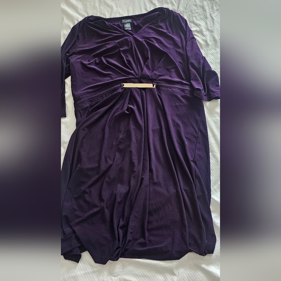 Beautiful soho Apparel purple dress 16 Wrap 3/4 Sleeve - Picture 3 of 7